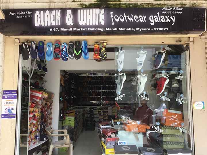 Black And White Footwear Galaxy