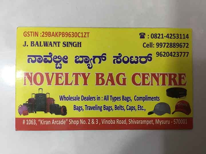 Novelty Bag Centre